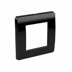 DKC Рамка на 2 модуля (одноместная), черная