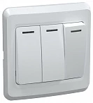 IEK VEGA ВС10-3-0-ВБ Выключатель 3 кл. 10А ВЕГА белый