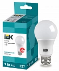 IEK Лампа светодиодная ECO A60 шар 9Вт 230В 4000К E27