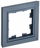 IEK BRITE Рамка 1-местная РУ-1-БрМ маренго