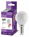 IEK Лампа LED G45 шар матовый 7Вт 230В 3000К E14 серия 360°