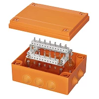 DKC Коробка пластиковая FS с кабельными вводами и клеммниками, IP55, 240х190х90 мм, 40р, 450V, 6A, 4 мм2