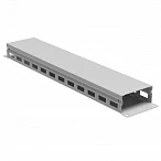 DKC Кабельный органайзер с крышкой 2U, глубина 40 мм, для 19" IT-корпусов, RAL7035