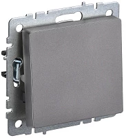 IEK BRITE Выключатель 1-клавишный самовозвратный 10А ВС10-1-4-БрС сталь