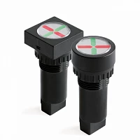 DKC Индикатор положения, винт. подкл., уст.размер 22/48, квад., крас./зел., 230В,