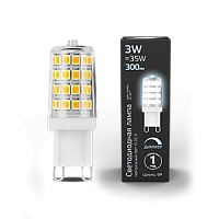 Gauss Лампа G9 AC185-265V 3W 300lm 4100K керамика диммируемая LED