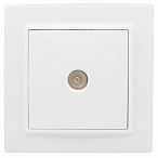 EKF Basic Минск Белый Розетка TV, 75Ом, 5-862МГц, СП