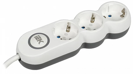 IEK UNO Удлинитель У03В 3 места 2P+PE/5м 3х1,5мм2 16А/250В UNO