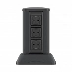 DKC Миниколонна алюминиевая, 0.25м, цвет чёрный