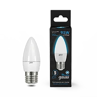 Gauss Лампа Свеча 9.5W 950lm 6500К E27 LED 1/10/50