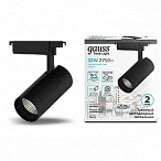 Gauss Светильник трековый цилиндр 32W 2750lm 4000K 180-240V IP20 75*220мм черный угол 24º LED