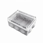 EKF PROxima Коробка распаячная КМР-050-041пк пылевлагозащищенная,10 мембранных вводов, уплотнительный шнур, прозрачная крышкой (150х110х70)