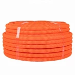 EKF PROxima Труба гофр. ПНД Plast с зондом d25мм (75м.) оранжевая