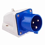 EKF PROxima Вилка стационарная 513 2Р+РЕ 16А 220В IP44