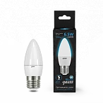 Gauss Лампа Свеча 6.5W 550lm 6500К E27 LED 1/10/100