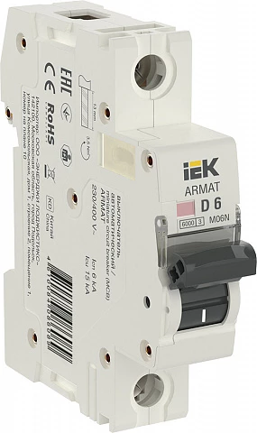 IEK ARMAT Автоматический выключатель M06N 1P D 6А