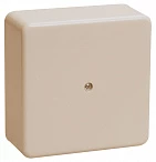 IEK Коробка КМ41212-02 распаячная для о/п 79х79х23 мм слоновая кость (6 клемм 6мм2)