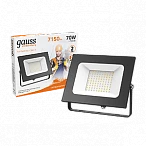 Gauss Прожектор Elementary 70W 7150lm 3000К 175-265V IP65 черный LED
