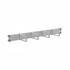DKC Кабельный органайзер 4 кольца, 1U для 19" IT-корпусов, RAL7035