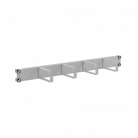 DKC Кабельный органайзер 4 кольца, 1U для 19" IT-корпусов, RAL7035