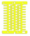 DKC Маркировка для провода, жесткая, для трубочек. 4х12мм. Желтая