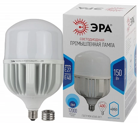 ЭРА Лампочка светодиодная POWER LED POWER T160-150W-4000-E27/E40 E27/E40 150Вт колокол нейтральная холодно белая