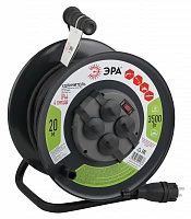 ЭРА RMx-4es-3x2.5-20m-IP44(KG) Удлинитель силовой на м. катушке c/з 4 гн 20м КГ 3х2.5