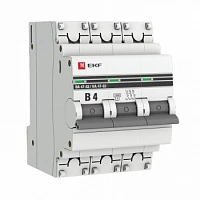 EKF PROxima ВА 47-63 Автоматический выключатель  (B) 3P 4А 4,5kA