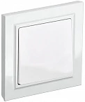 IEK BRITE Выключатель 1-клавишный 10А в сборе ВСР10-1-0-БрБ белый
