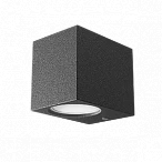 Gauss Светильник садово-парковый Cube настенный архитектурный, 2xGU10, 67*92*80mm, 170-240V / 50Hz, 2xMax.35W, IP54, 6