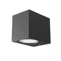 Gauss Светильник садово-парковый Cube настенный архитектурный, 2xGU10, 67*92*80mm, 170-240V / 50Hz, 2xMax.35W, IP54, 6