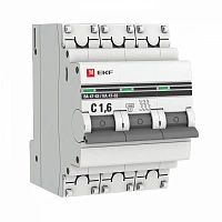 EKF PROxima ВА 47-63 Автоматический выключатель  (С) 3P 1,6А 4,5kA