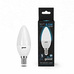 Gauss Лампа Свеча 6.5W 550lm 6500К E14 LED 1/10/100