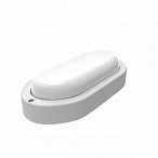Gauss Светильник ЖКХ LITE овал 15W 1100lm 4000K 200-240V IP65 200*98*46мм белый LED