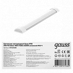 Gauss Светильник линейный WLF-1 20W 1720lm 6500K 185-265V IP20 592*75*25мм алюминий LED
