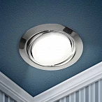 ЭРА KL35 A CH /1 Светильник под лампу Gx53 поворотный, 220V, 13W, хром (80/960)