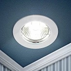 ЭРА KL1 WH Белый Светильник литой простой MR16,12V, 50W