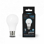Gauss Лампа A60 10W 920lm 6500K E27 LED 1/10/50