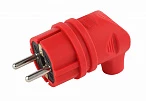 ЭРА V9-RED-IP44 Красный Вилка каучуковая с/з 90град 16A IP44