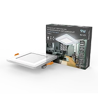 Gauss Светильник Backlight кв 6+3W 540lm 4000K 180-265V IP20 монт Ø120 145*145*31мм 3 реж LED