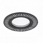 Gauss Светильник Aluminium AL014 Круг. Черный/Хром, Gu5.3