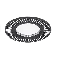 Gauss Светильник Aluminium AL014 Круг. Черный/Хром, Gu5.3