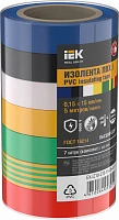 IEK Изолента 0,15х15мм 5м (7шт/компл)