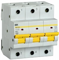 IEK KARAT Автоматический выключатель ВА47-150 3Р 125А 15кА х-ка C