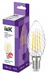 IEK Лампа LED CT35 свеча витая 7Вт 230В 4000К E14 серия 360°