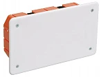 IEK Коробка КМ41026 распаячная 172х96x45мм для полых стен (с саморезами, пластиковые лапки, с крышкой )