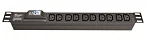 DKC Блок распределения питания (PDU) 19" 10A с автоматом 1P, Вых:8 C13, Вх:C14