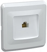 IEK VEGA РК10-ВБ Розетка 1-ая комп. RJ45 Cat5e ВЕГА белый