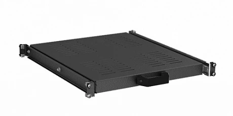 DKC Полка 1U выдвижная перфорированная, глубина 685мм для напольных 19" IT-корпусов ДКС серии CQE, RAL9005
