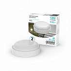 Gauss Светильник ЖКХ Elementary круг 12W 940lm 4000K 160-260V IP65 D140x48 белый LED 1/40